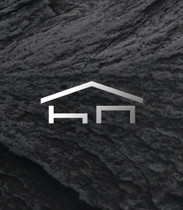 Textura de pedra rústica escura com logotipo.