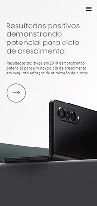 Design conceitual para aplicativo Samsung versão mobile.